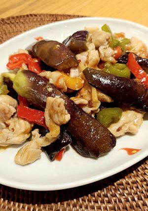 簡単!なすと豚肉のスイートチリソース炒め-レシピのメイン写真