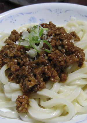 肉味噌うどん☆ミョウガ入りで香りがいい☆-レシピのメイン写真
