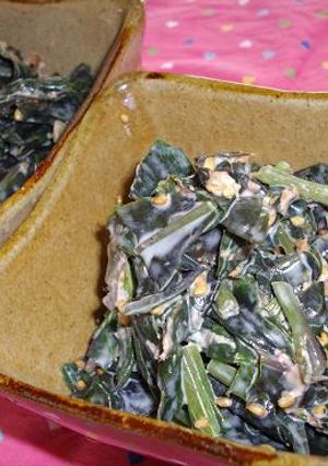 金時草のゴママヨ和えレモン風味-レシピのメイン写真