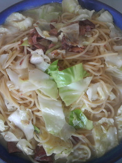 チキンクリームパスタ、焼き鳥の缶詰で簡単-レシピのメイン写真