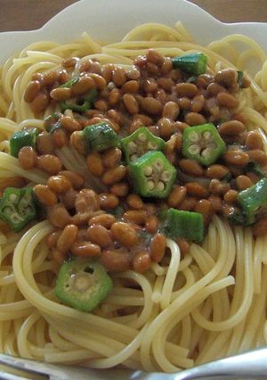 納豆の和風パスタ-レシピのメイン写真