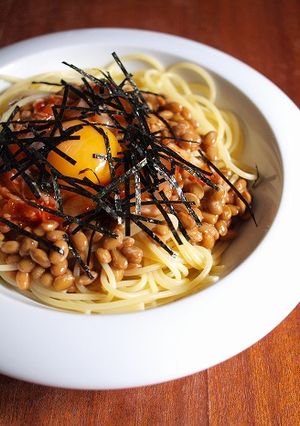 簡単美味しい納豆キムチパスタ!-レシピのメイン写真