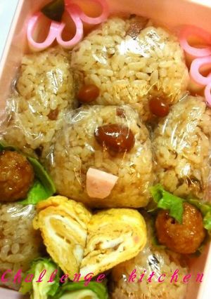くるくるラップdeトイプードルおにぎり☆-レシピのメイン写真
