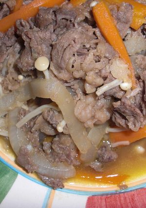 バタぽんおろし玉ねぎだれ牛肉きのこ炒め-レシピのメイン写真