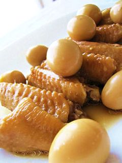 鶏手羽とうずらの卵でさっぱり煮♡-レシピのメイン写真