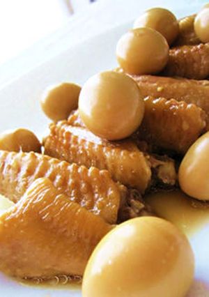 鶏手羽とうずらの卵でさっぱり煮♡-レシピのメイン写真