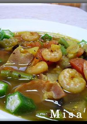 エビ入り野菜カレースープ-レシピのメイン写真