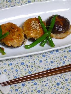 椎茸の海老餡詰めオイスターソース風味♪-レシピのメイン写真