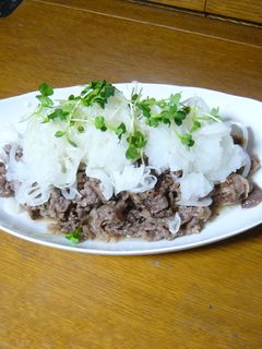 超簡単!牛肉のおろし和え-レシピのメイン写真