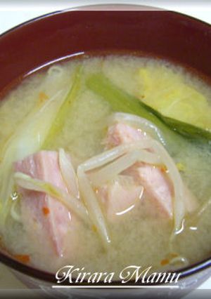 ＊スパムでお味噌汁＊-レシピのメイン写真