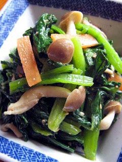 和え物美味しく作りましょう小松菜辛子和え-レシピのメイン写真