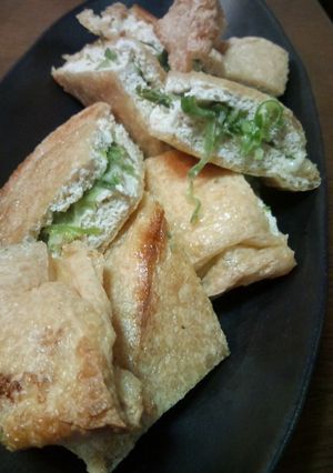 三角揚げの葱チーズはさみ焼き-レシピのメイン写真