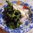 簡単すぎる前菜!ハムのかいわれ巻き