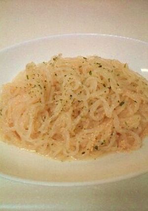 しらたきＤＥパスタ気分Ⅱ　たらこパスタ-レシピのメイン写真