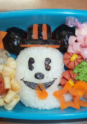 ハロウィンお弁当　ミッキーバージョン-レシピのメイン写真