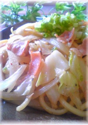 バタぽんみりん焼うどん 焼きそば-レシピのメイン写真