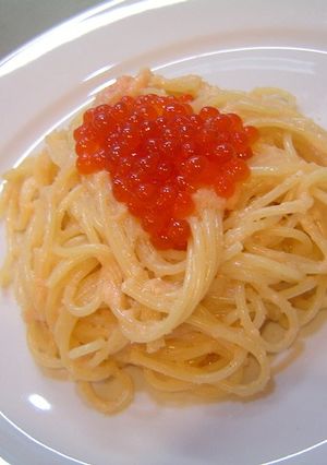 たらことイクラのスパゲティ-レシピのメイン写真