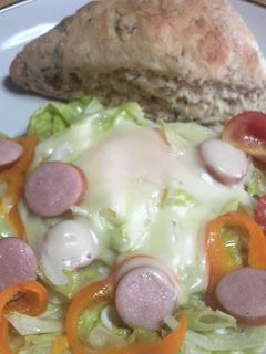 簡単☆目玉焼きサラダ-レシピのメイン写真