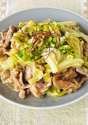 防災レシピ🍲豚小間キャベツの焼肉ダレ和え-レシピのメイン写真
