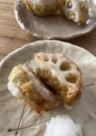 【野菜マシマシ】れんこんの里芋はさみ揚げ-レシピのメイン写真