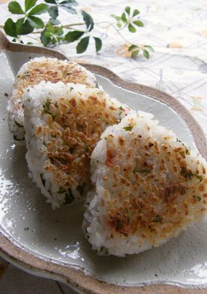 痛みにくい！梅しそ焼きおにぎり-レシピのメイン写真