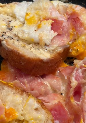 ハムチーエッグ-レシピのメイン写真