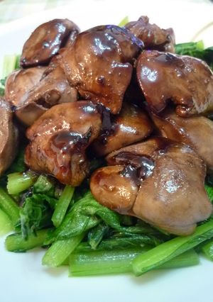 バルサミコ酢を煮詰めて美味しい♫鶏レバー-レシピのメイン写真