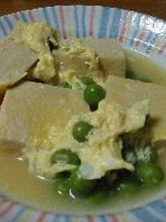 豆と高野豆腐の卵とじ!-レシピのメイン写真