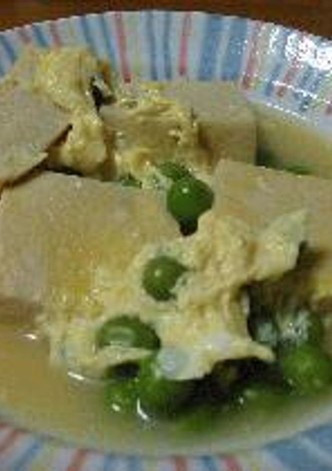 豆と高野豆腐の卵とじ！-レシピのメイン写真