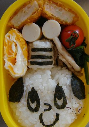 チョキチョキ☆簡単キャラ弁　ぜんまい侍-レシピのメイン写真