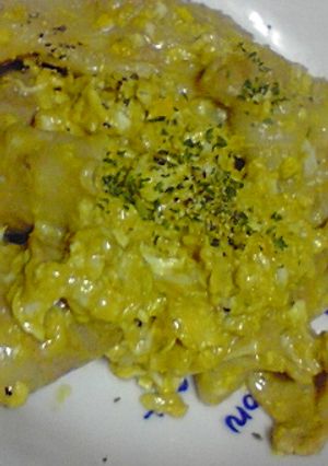 マヨ×醤油×ソースで♪豚バラ肉の卵とじ♪-レシピのメイン写真