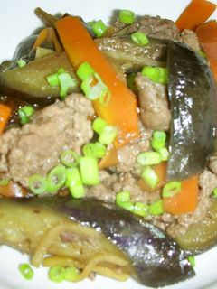 牛肉と茄子の生姜炒め煮-レシピのメイン写真