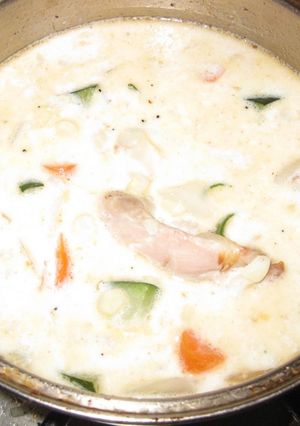 超簡単コーンとチキンのクリームスープ-レシピのメイン写真