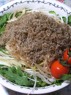 春菊とじゃこのチリチリサラダ-レシピのメイン写真