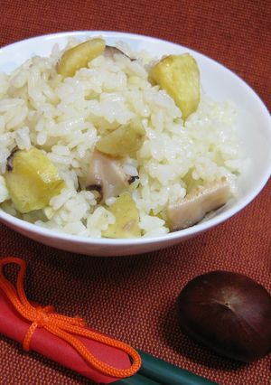 椎茸風味の栗ご飯-レシピのメイン写真