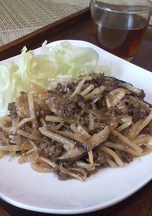 甘辛!ひき肉とタケノコの春雨炒め-レシピのメイン写真