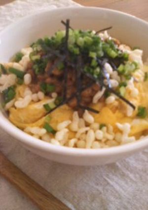 私の好きな納豆チー玉丼-レシピのメイン写真