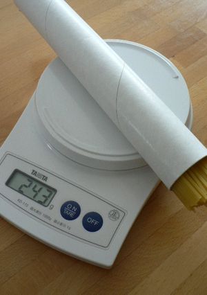 スパゲティの量り方-レシピのメイン写真