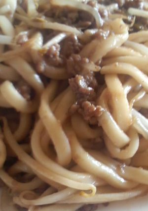 韓国プルコギのタレで焼きうどん♪-レシピのメイン写真