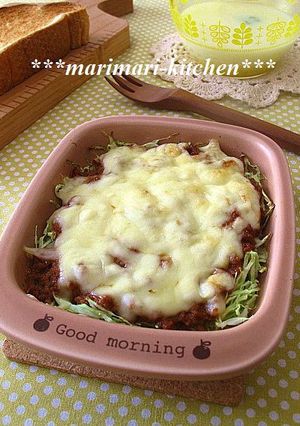 キャベツの簡単ミートソース焼き-レシピのメイン写真