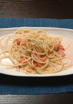 手軽にトマトクリームパスタ-レシピのメイン写真