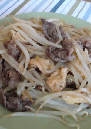 もやし＆牛肉＆油揚げ炒め♪-レシピのメイン写真