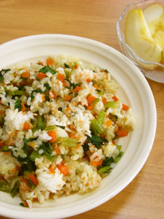 絶品!鮭と小松菜のチャーハン-レシピのメイン写真