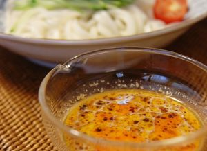 冷し蕎麦やうどんに✿ピリ辛豆乳胡麻だれ✿-レシピのメイン写真