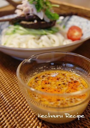 冷し蕎麦やうどんに✿ピリ辛豆乳胡麻だれ✿-レシピのメイン写真