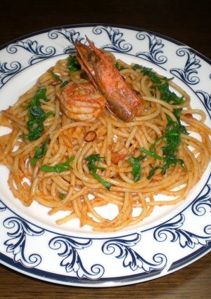 トマト粉末と海老のパスタ-レシピのメイン写真
