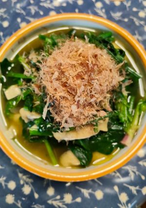 ほうれん草と油揚げの煮浸し-レシピのメイン写真