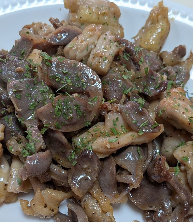 砂肝とせせりの塩炒め❣食感が美味しい♪-レシピのメイン写真
