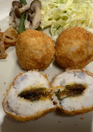 青唐辛子味噌入り里芋コロッケ-レシピのメイン写真