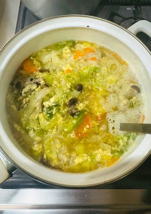 香川県産キャベツを使った鶏ガラスープ！-レシピのメイン写真